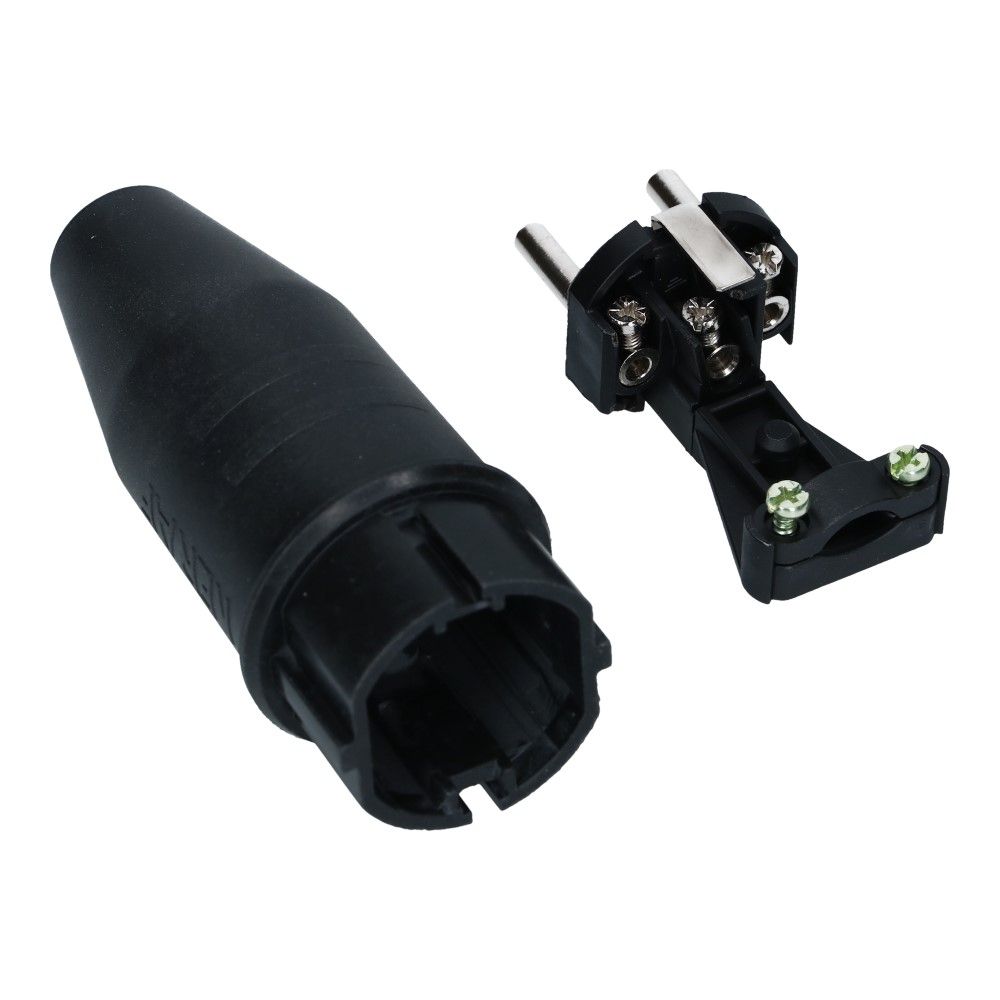 Rubber stekker met randaarde 16A 250VAC Rubber stekker met randaarde 16A 250VAC