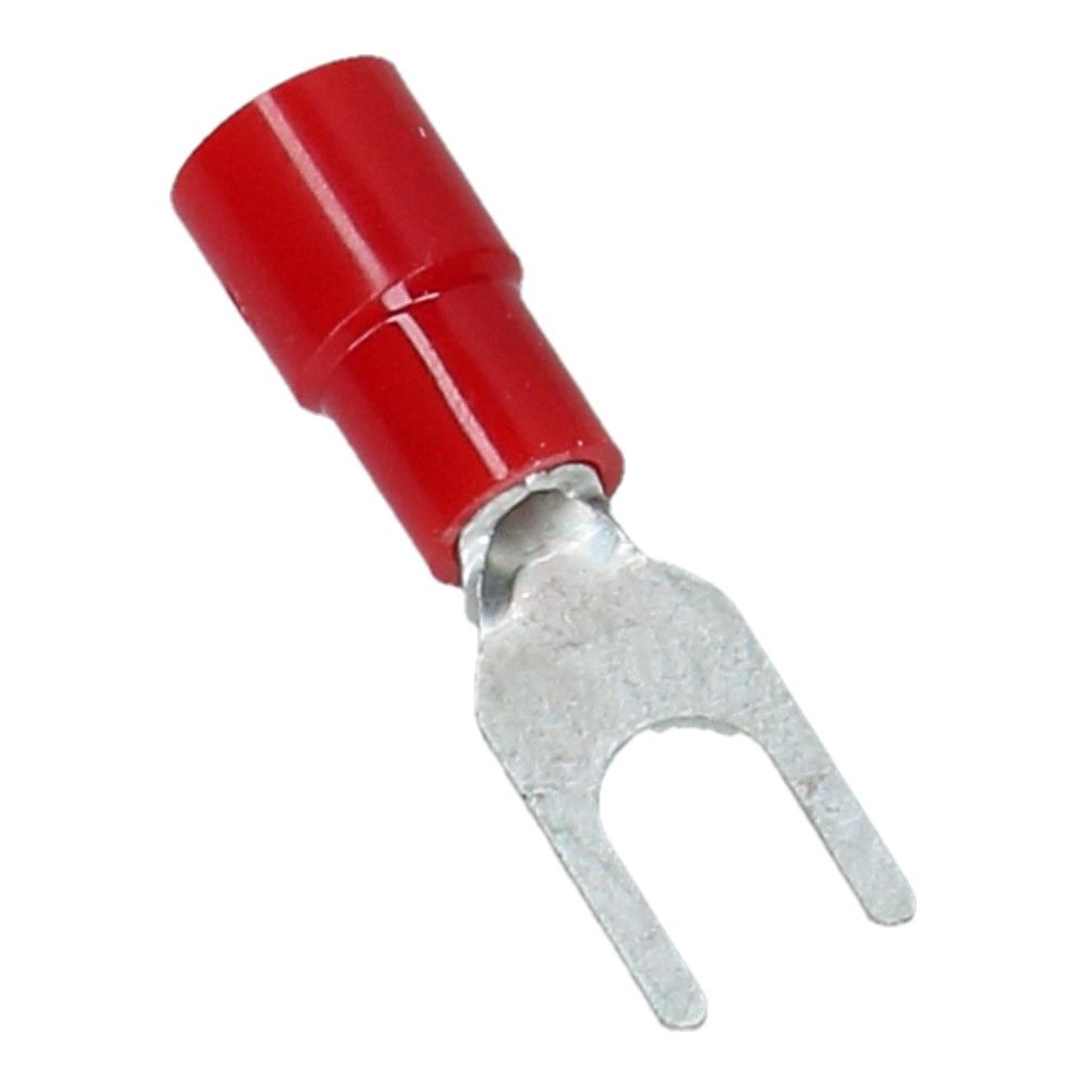Kabelschoen vork opening 3.7mm B-5.8mm Rood - 100 stuks