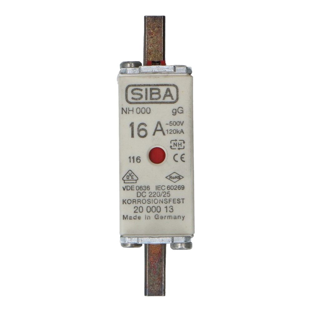 Mespatroon NH000 16A gL/gG 500V 78x20.5x42 Mespatroon NH000 16A gL/gG 500V 78x20.5x42