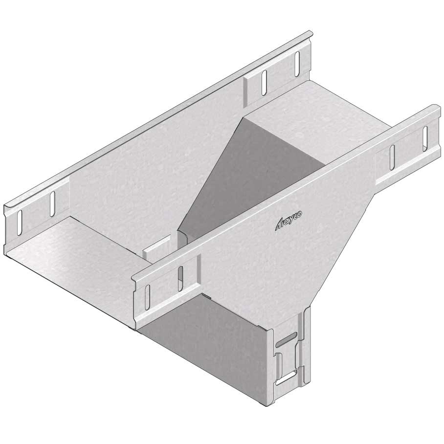 Kabelgoot aftakstuk verticaal 100x60mm Sendzimir verzinkt Kabelgoot aftakstuk verticaal 100x60mm Sendzimir verzinkt