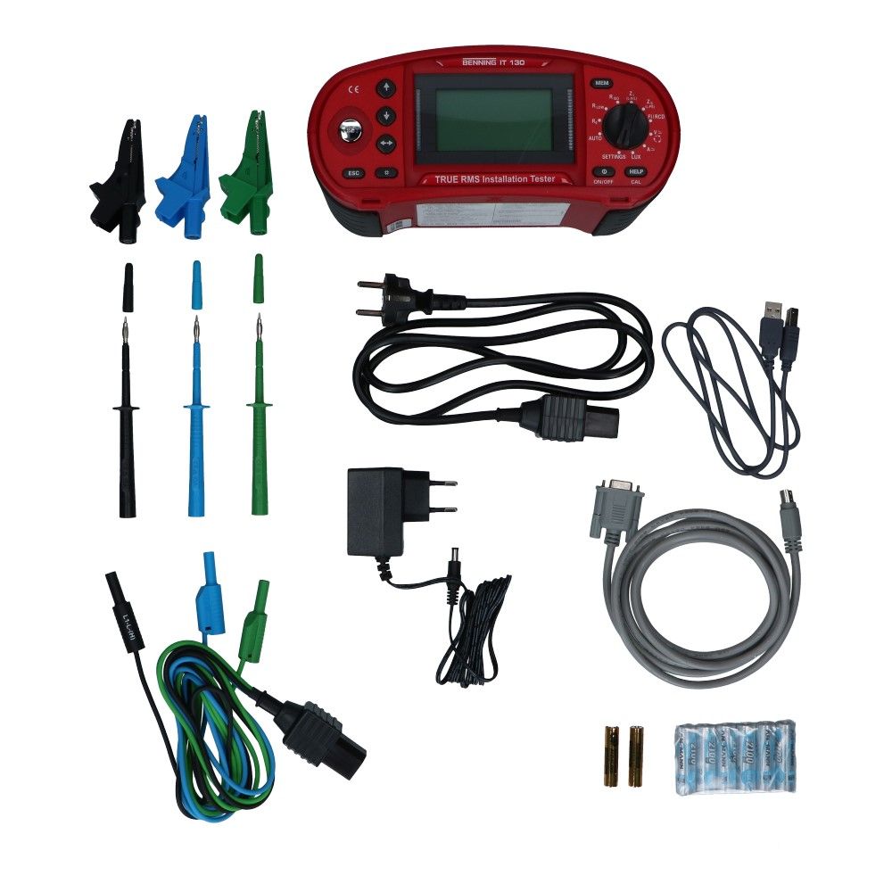 Installatietester IT 130 True RMS met USB en RS232 Installatietester IT 130 True RMS met USB en RS232