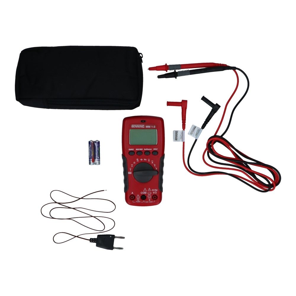 Digitale multimeter MM 1-3 0.1mV-600V 1000V DC / 0.1mV-750V AC Digitale multimeter MM 1-3 0.1mV-600V 1000V DC / 0.1mV-750V AC