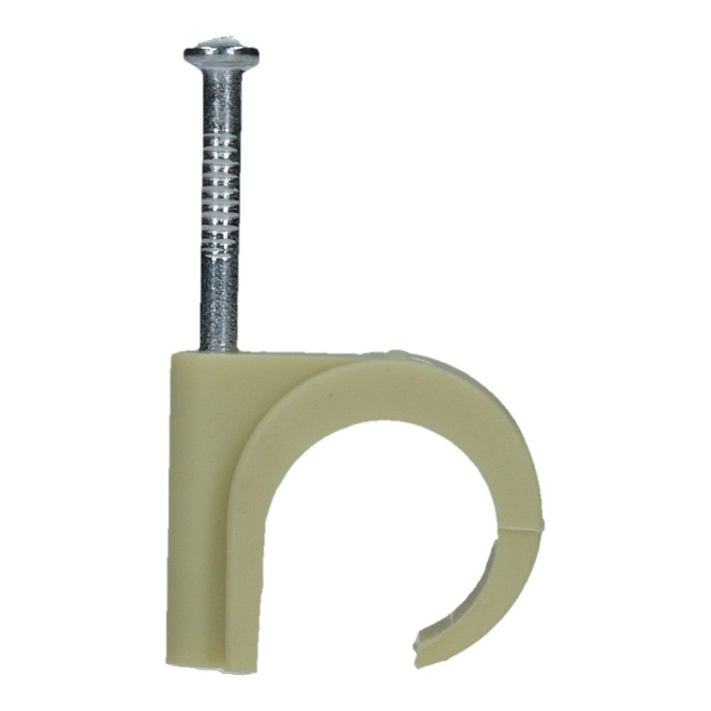 Spijkerclip universeel 16-19mm creme - 50 stuks Spijkerclip universeel 16-19mm creme - 50 stuks