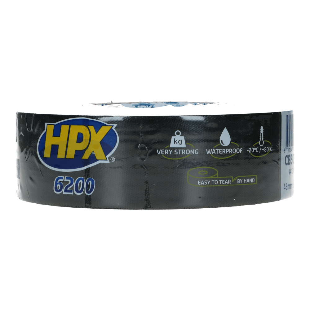 Pantsertape 6200 48mm x 50 meter zwart Pantsertape 6200 48mm x 50 meter zwart
