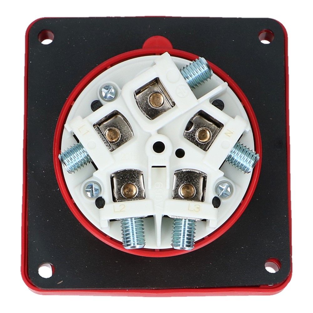 CEE female 5 polig 6H 125A IP67 inbouw wcd 380-415VAC CEE female 5 polig 6H 125A IP67 inbouw wcd 380-415VAC