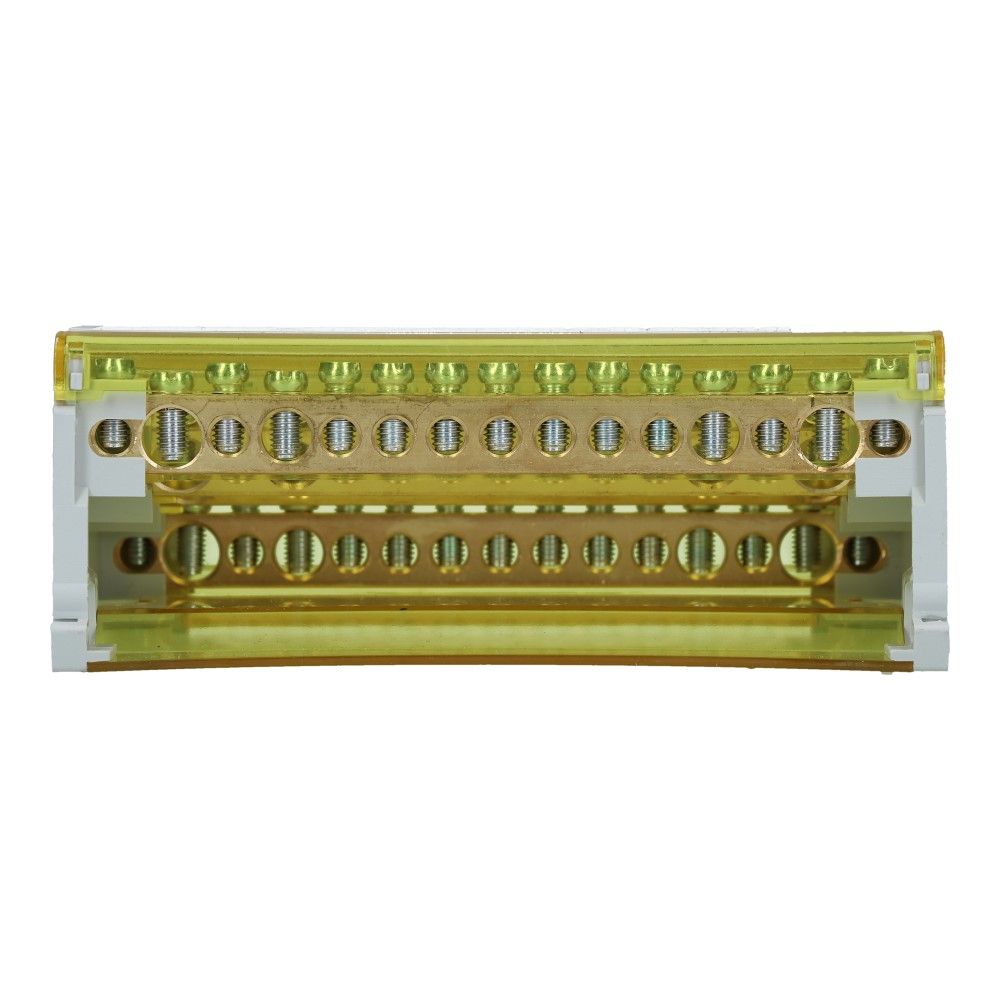Verdeelblok CVT 125A 4 rijen 15 aansluitingen 500VAC Verdeelblok CVT 125A 4 rijen 15 aansluitingen 500VAC