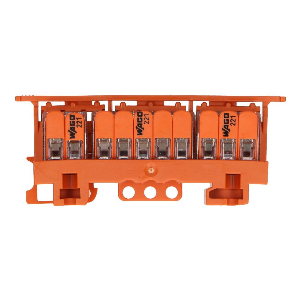 WAGO Bevestigingsadapter verbindingsklem 0.14-4mm² op Dinrail - 10 stuks WAGO Bevestigingsadapter verbindingsklem 0.14-4mm² op Dinrail - 10 stuks