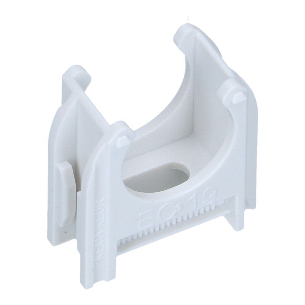 Kunststof buisklem wit diameter 3/4inch 19mm - 200 stuks