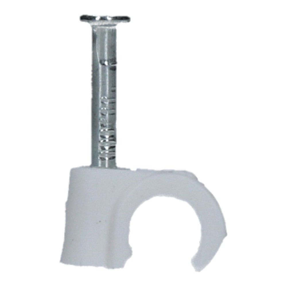 Spijkerclip universeel 5-7mm wit - 100 stuks Spijkerclip universeel 5-7mm wit - 100 stuks