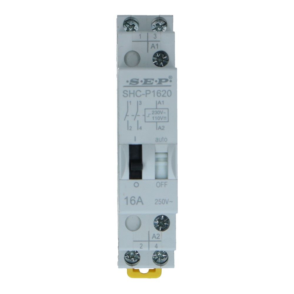 Impulsrelais handbediend 16A 48VAC / 24VDC 1 Wissel Impulsrelais handbediend 16A 48VAC / 24VDC 1 Wissel