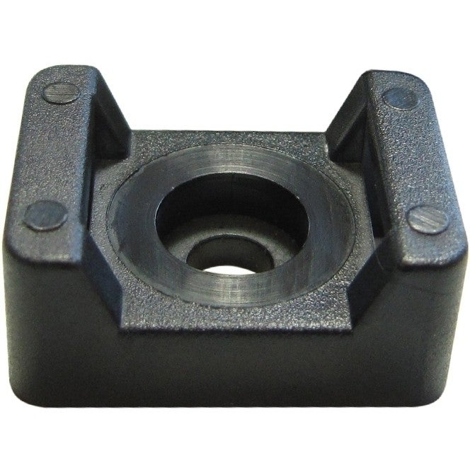 Schroefzadel zwart 14.9x9.5mm max doorvoer 4.8mm, gat 4.5mm - 100 stuks