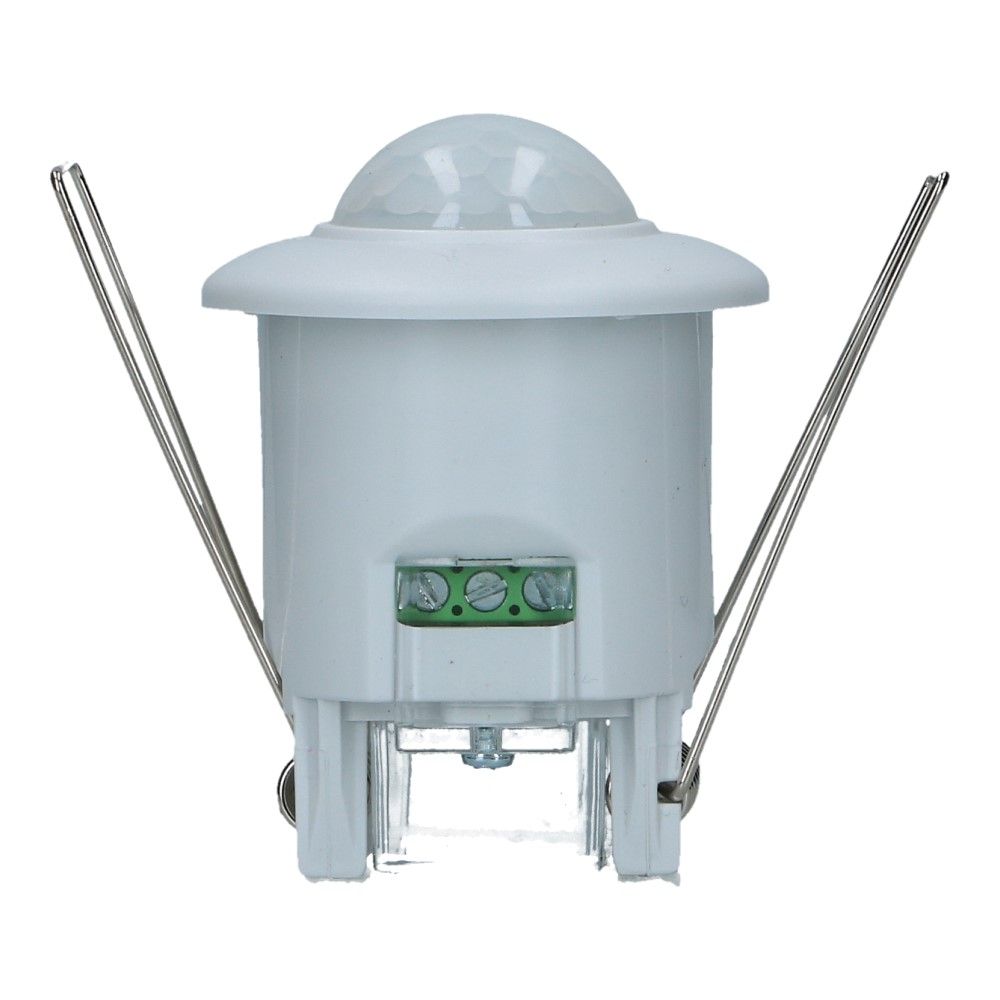 Bewegingssensor wit inbouw 42mm 230V ST40 360° 6m 800W Bewegingssensor wit inbouw 42mm 230V ST40 360° 6m 800W