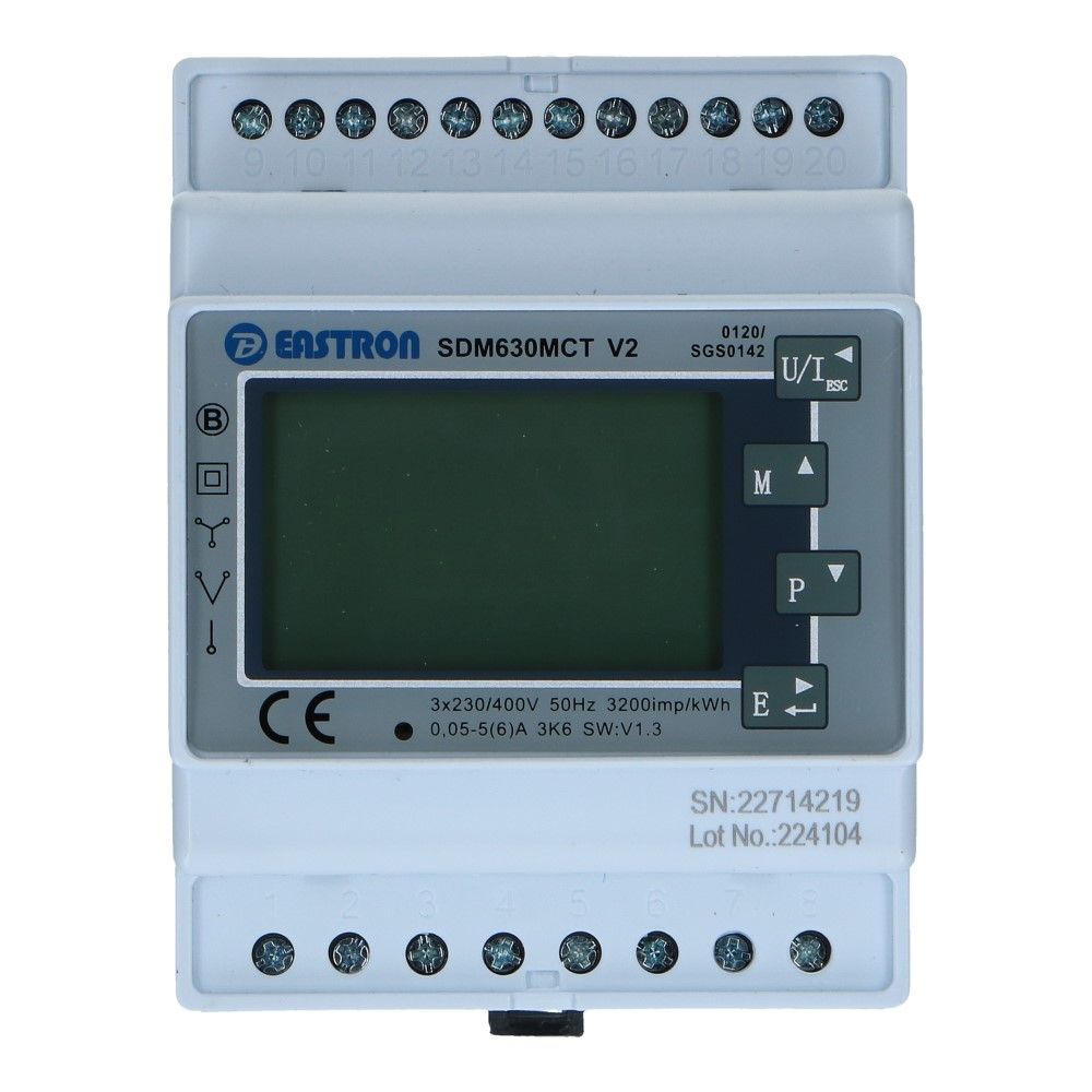 kWh meter 3 fase MULTI 5-6000A MID Factureerbaar Indirect kWh meter 3 fase MULTI 5-6000A MID Factureerbaar Indirect
