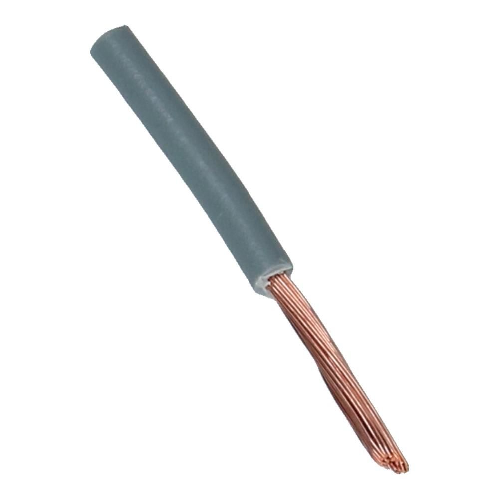 Montagedraad H07V2-K 6mm² grijs 90°C Eca - 100 meter