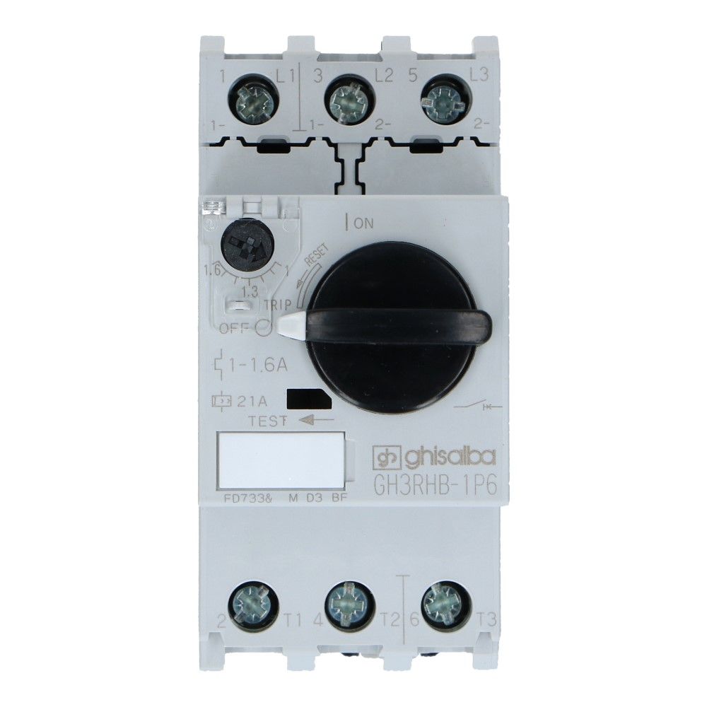 1-1.6A Motorbeveiligingsschakelaar 415VAC 100kA 1-1.6A Motorbeveiligingsschakelaar 415VAC 100kA