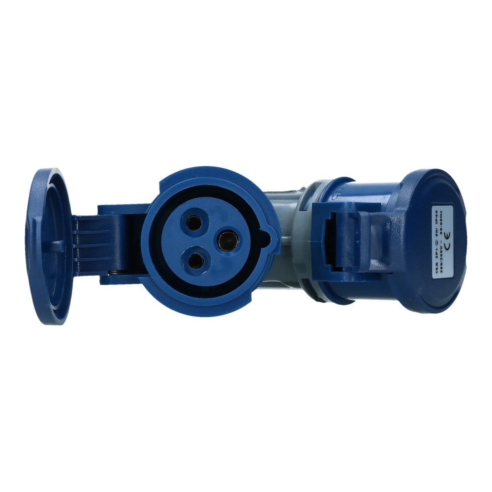 2 weg splitter 1x CEE naar 2xCEE 1p+n+e 16A 2 weg splitter 1x CEE naar 2xCEE 1p+n+e 16A