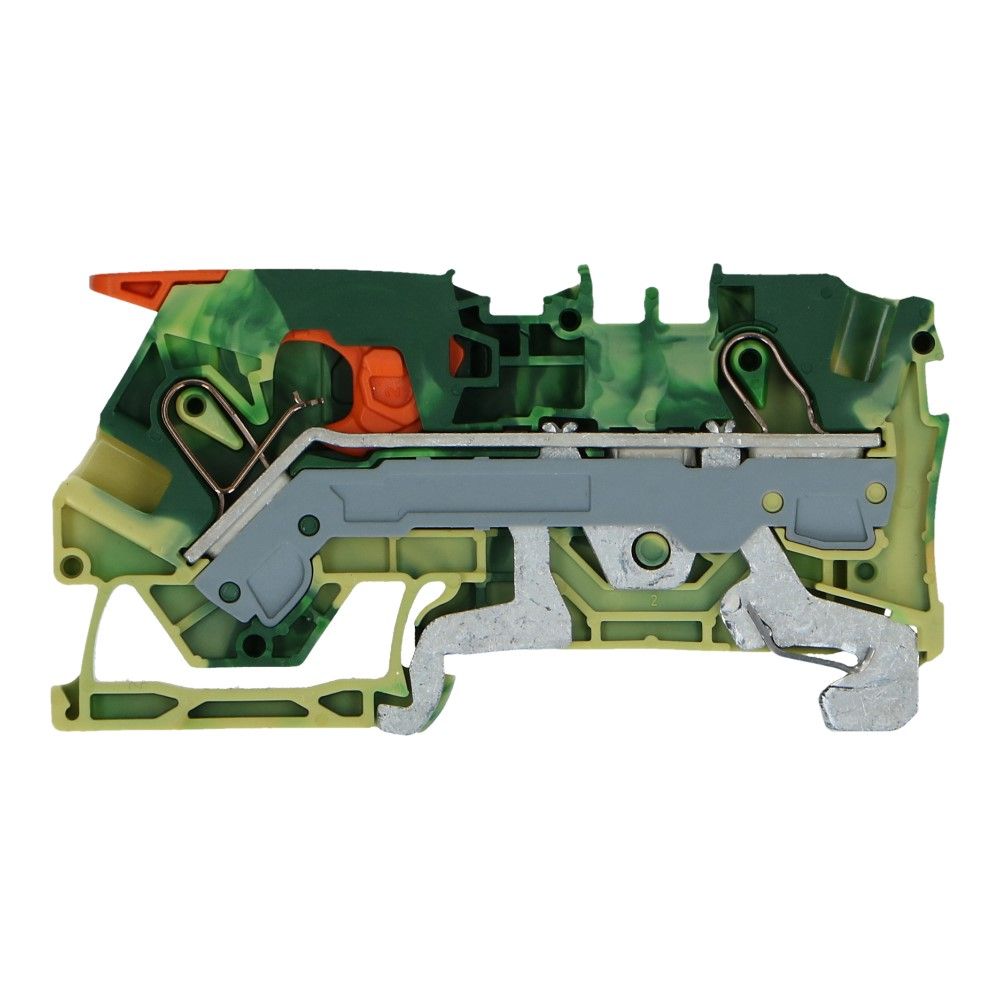 WAGO montageklem hendel aarde 6mm² geel groen WAGO montageklem hendel aarde 6mm² geel groen