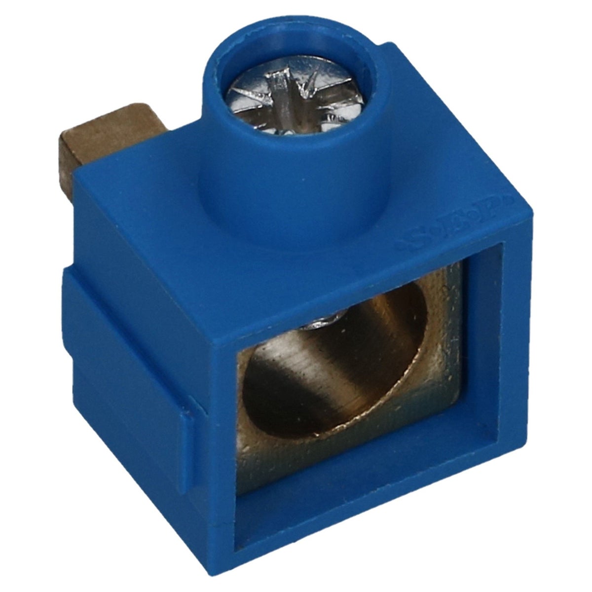 Aftakblok pin blauw 1 fase 1x50mm² Aftakblok pin blauw 1 fase 1x50mm²