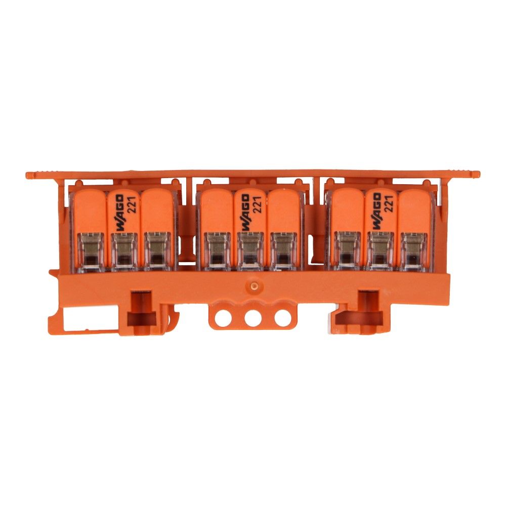 WAGO Bevestigingsadapter verbindingsklem 0.5-6mm² op Dinrail - 10 stuks WAGO Bevestigingsadapter verbindingsklem 0.5-6mm² op Dinrail - 10 stuks