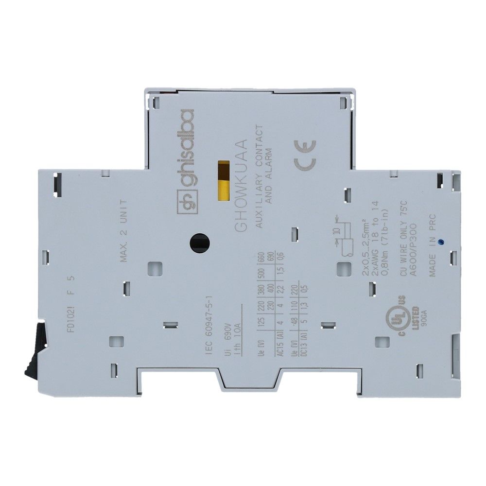 Alarmcontact 2xMaak zijmontage voor GH3 serie Alarmcontact 2xMaak zijmontage voor GH3 serie