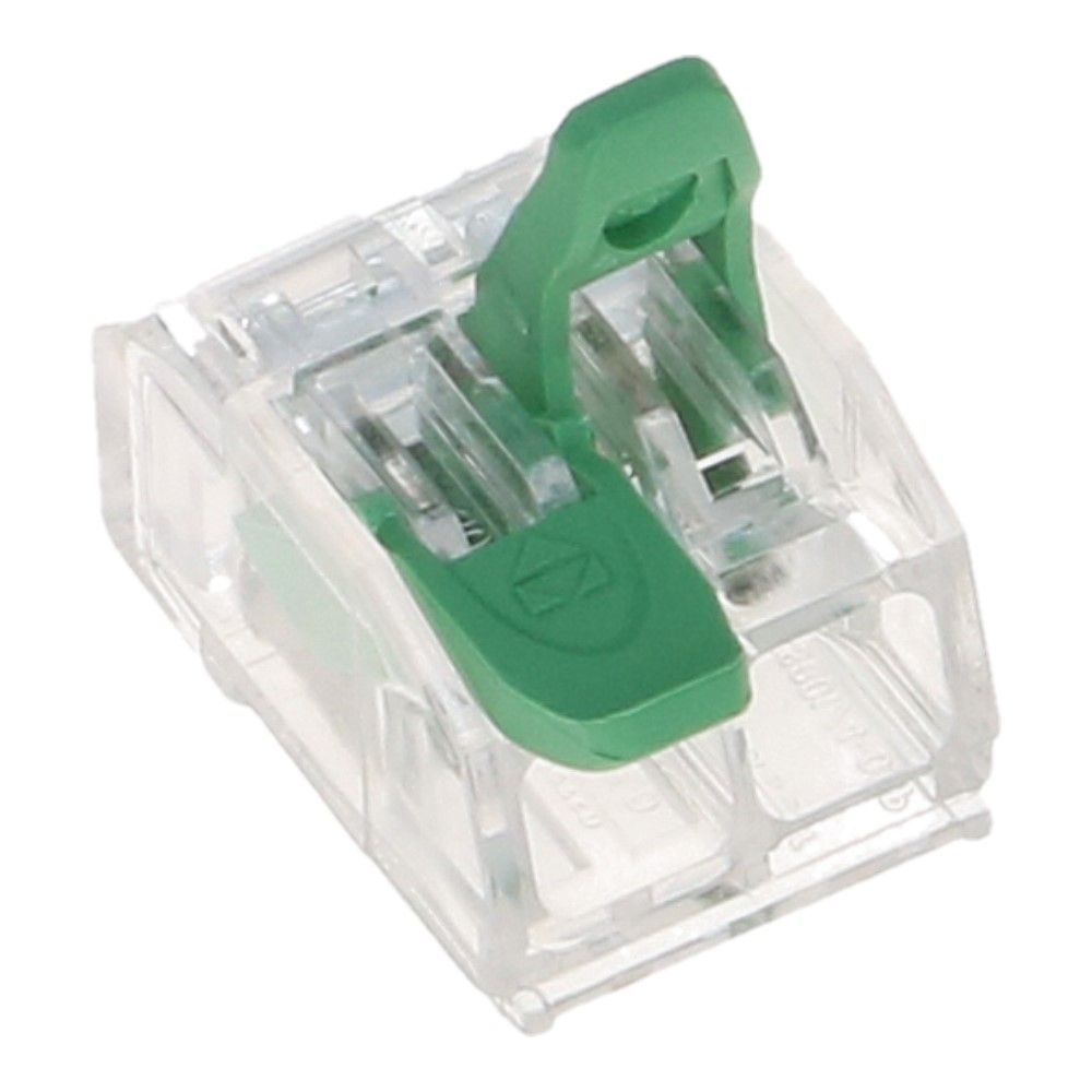 Lasklem 2 voudig 0.2-4.0mm² voor massief/soepel draad - 50 stuks