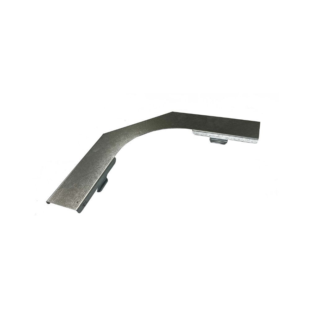 Kabelgoot deksel bocht 90° klikbaar 100x60mm Sendzimir verzinkt