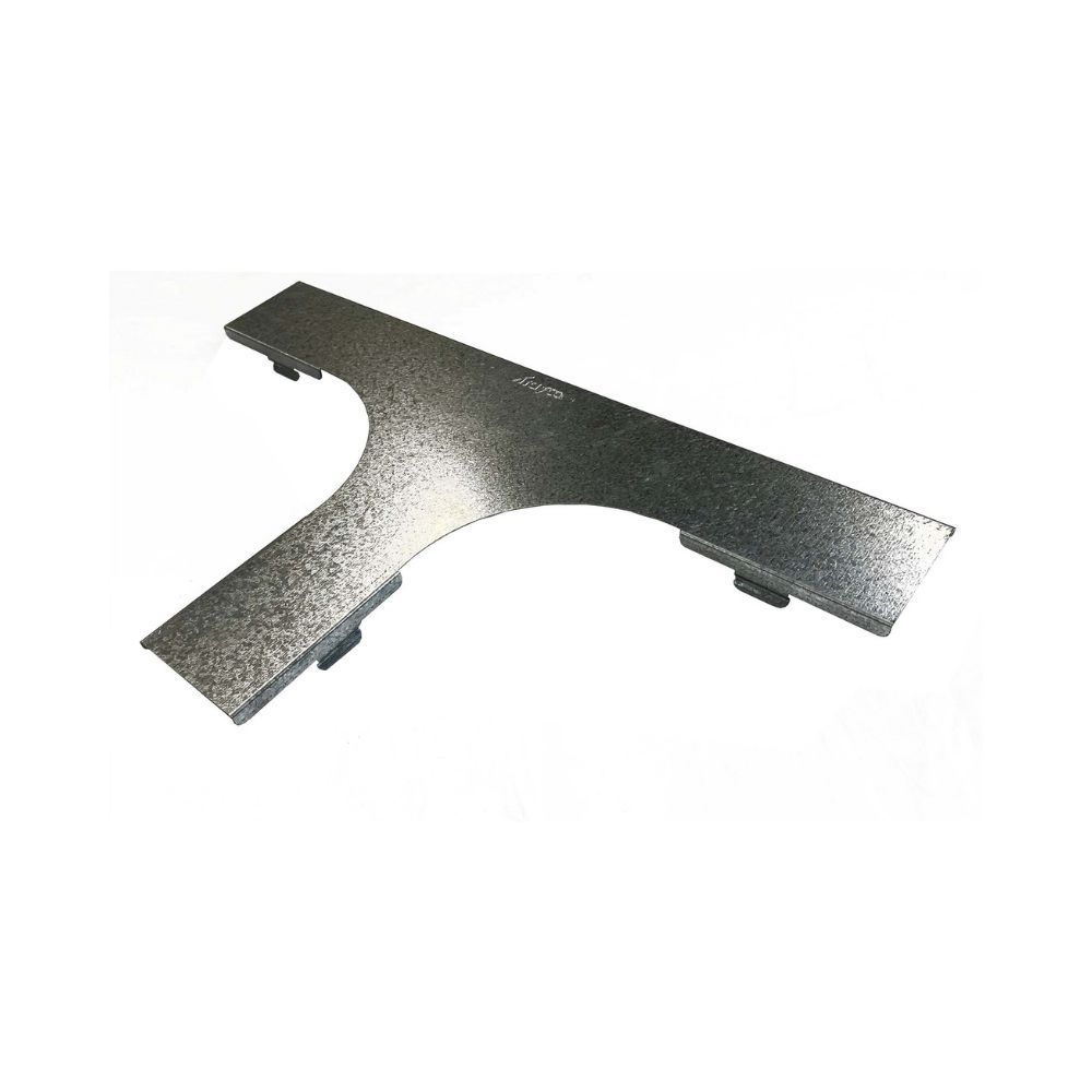 Kabelgoot deksel t-stuk klikbaar 100x60mm Sendzimir verzinkt