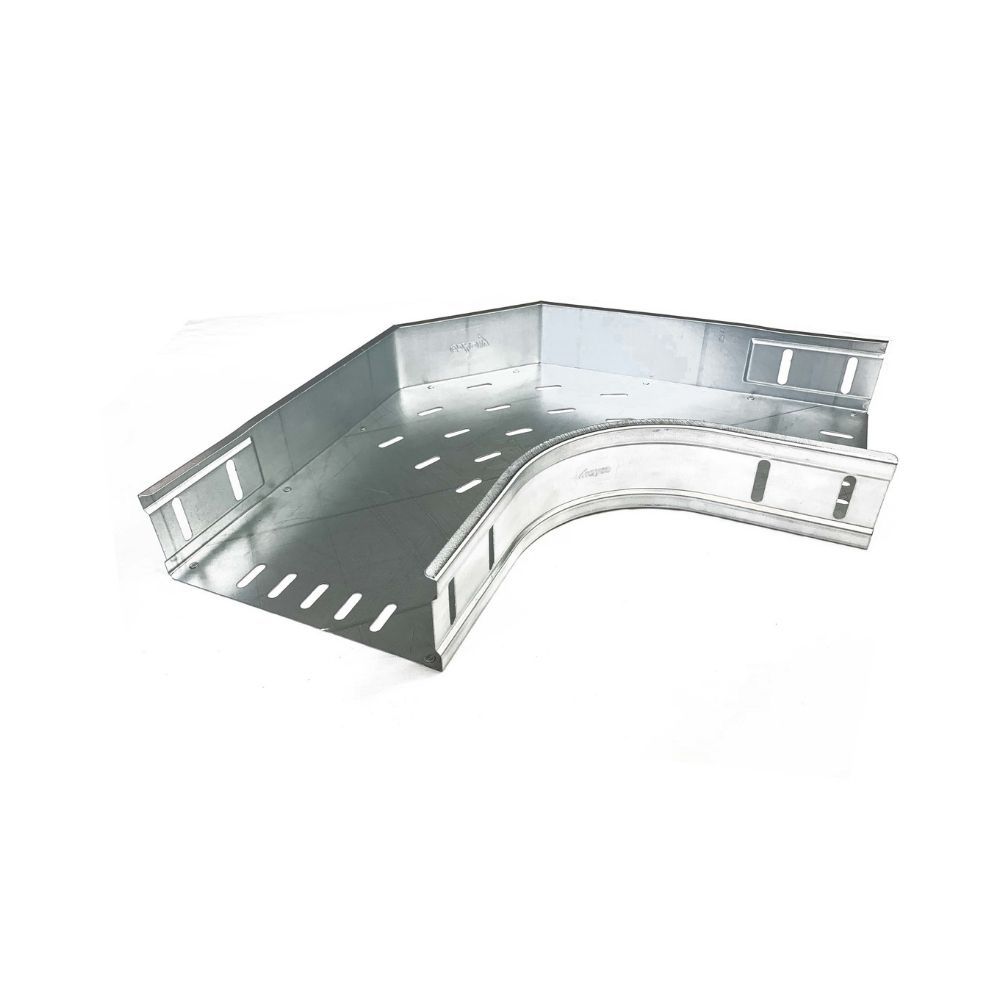Kabelgoot bocht 90° 200x60mm Sendzimir verzinkt