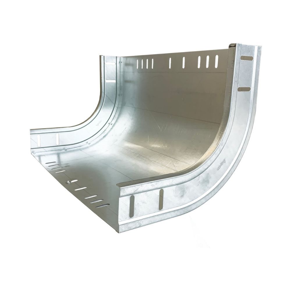 Kabelgoot stijgbocht400x60mm Sendzimir verzinkt