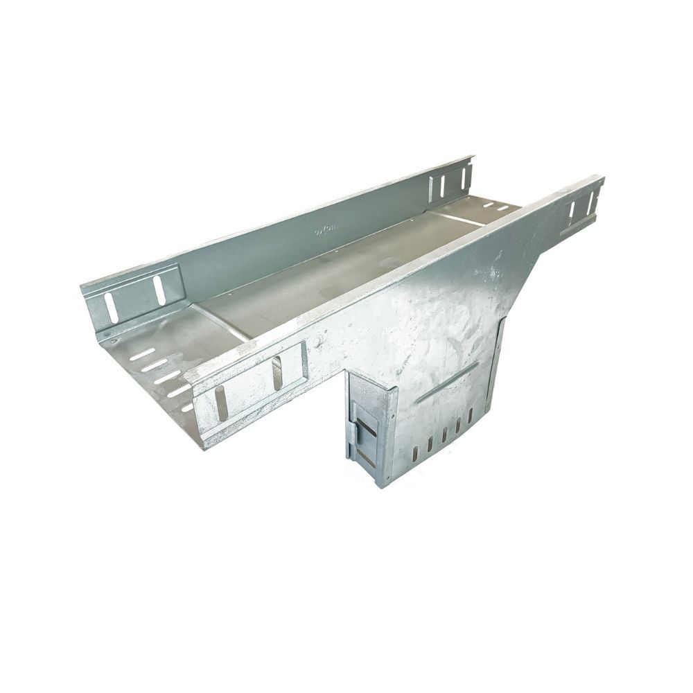 Kabelgoot aftakstuk verticaal naar kabelgoot 100x60mm Sendzimir verzinkt