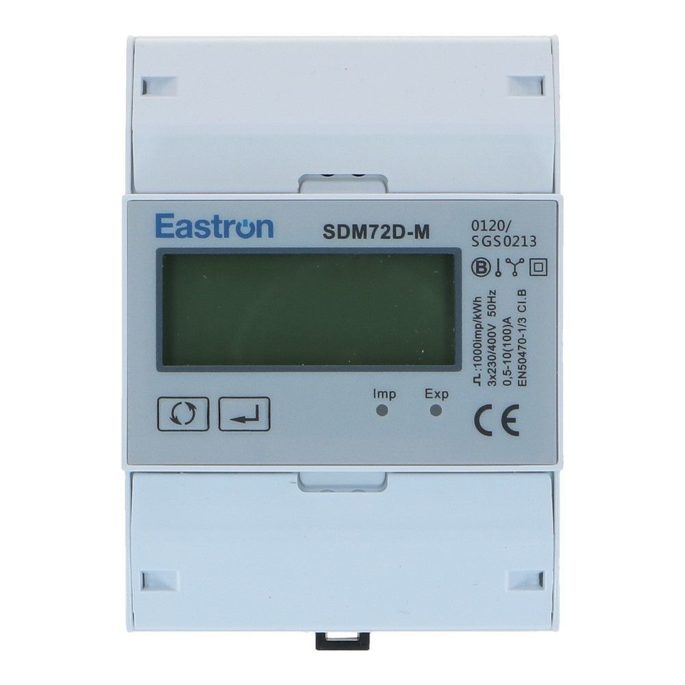 kWh meter 3 fase 10/100A Modbus MID Factureerbaar kWh meter 3 fase 10/100A Modbus MID Factureerbaar