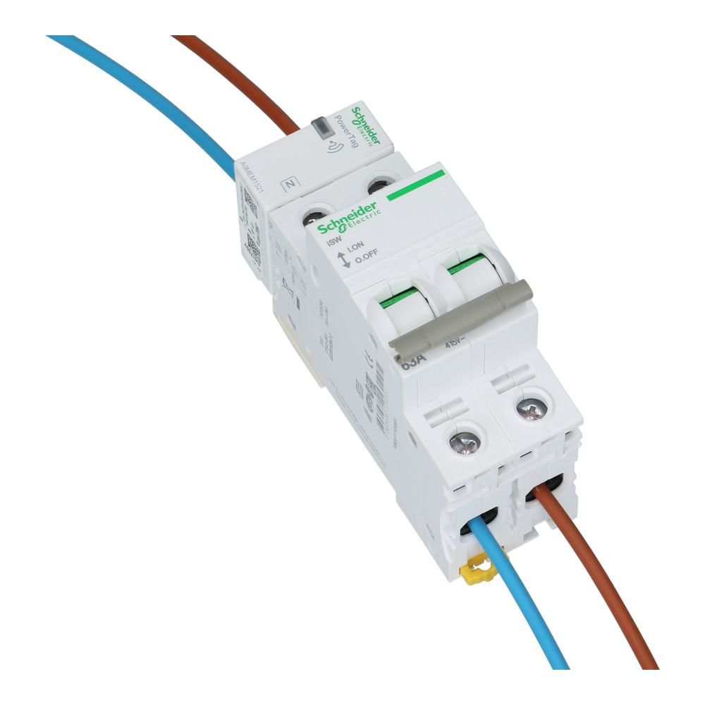 Acti9 PowerTag 1 polig + nul bovenmontage pitch 18mm Acti9 PowerTag 1 polig + nul bovenmontage pitch 18mm