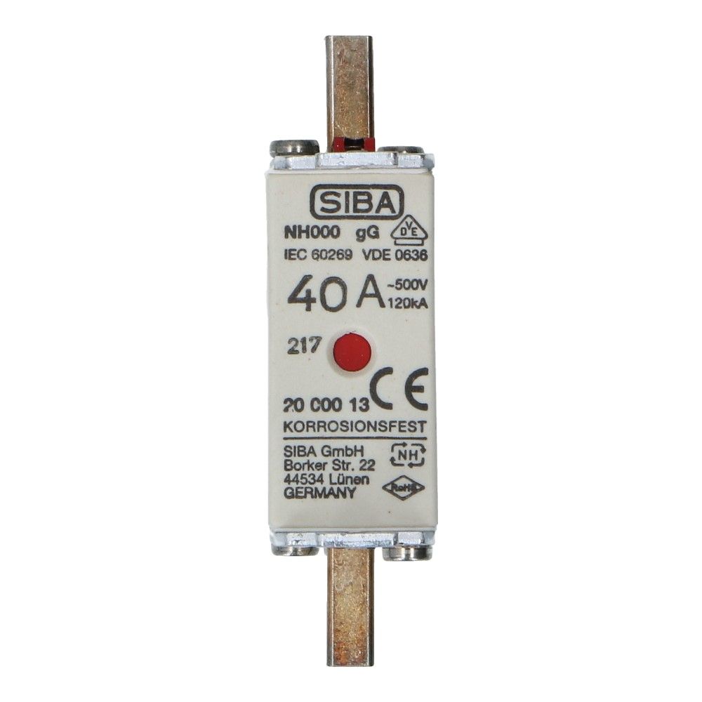 Mespatroon NH000 40A gL/gG 500V 78x20.5x42 Mespatroon NH000 40A gL/gG 500V 78x20.5x42