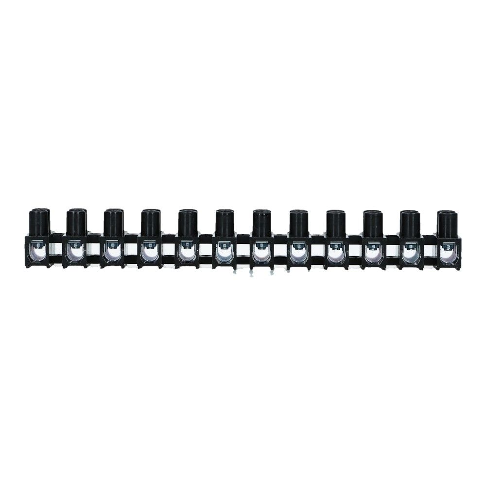 1-6mm² Kroonsteen 41A 450V 12 polig Zwart 1-6mm² Kroonsteen 41A 450V 12 polig Zwart