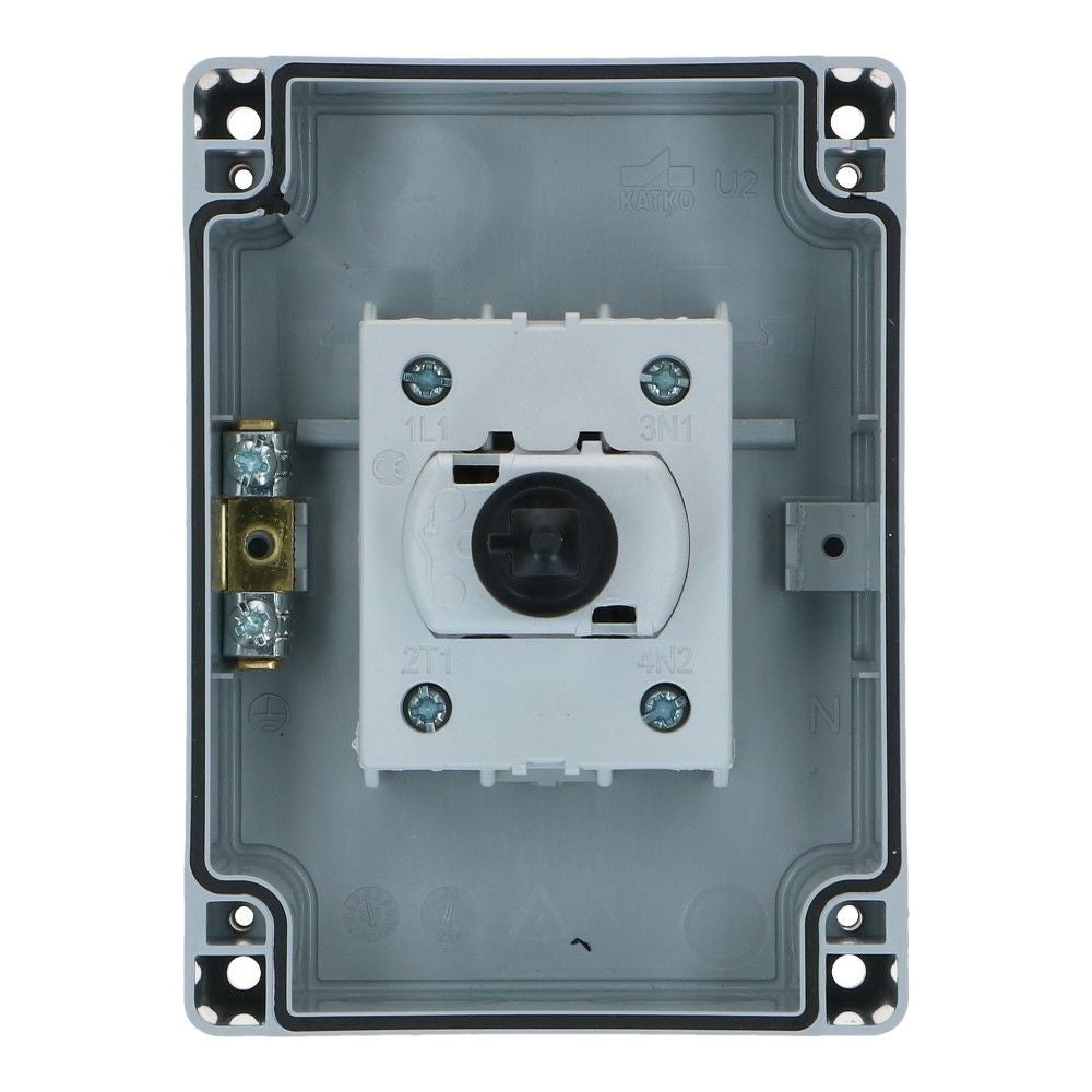 Werkschakelaar IP65 2 polig 25A 96x130x106mm zwart hendel ABS AC22-16A Werkschakelaar IP65 2 polig 25A 96x130x106mm zwart hendel ABS AC22-16A