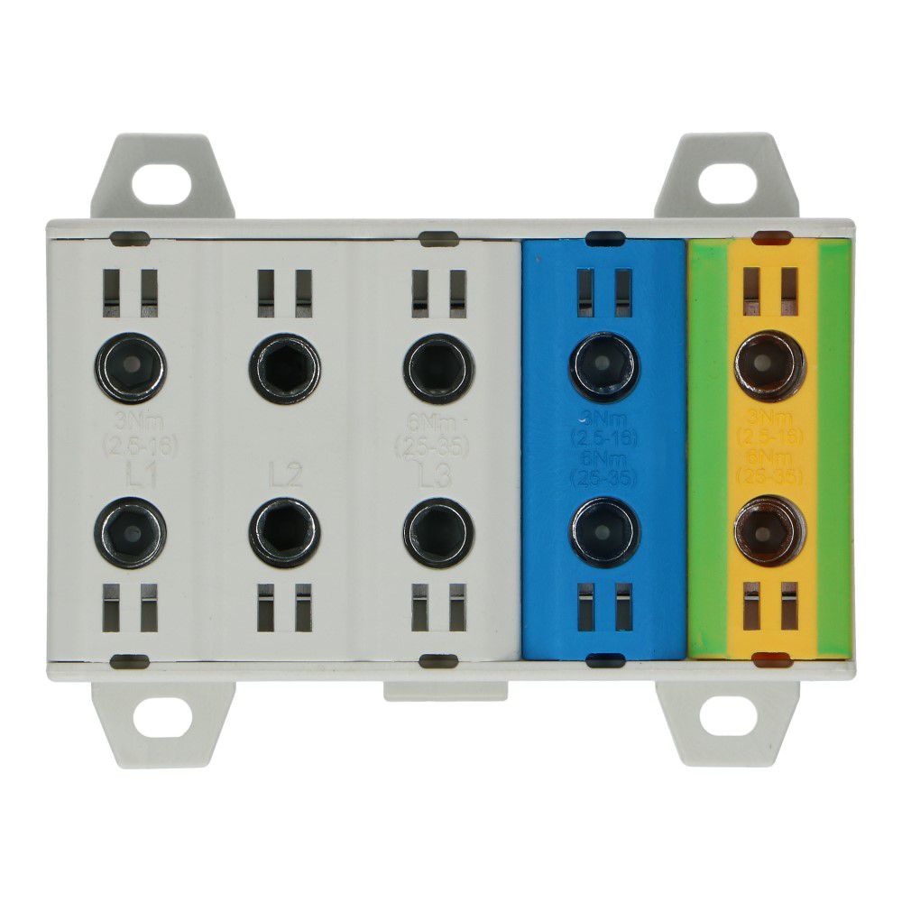 Aansluitklem CK1 2.5mm² t/m 35mm² vijfvoudig Aansluitklem CK1 2.5mm² t/m 35mm² vijfvoudig