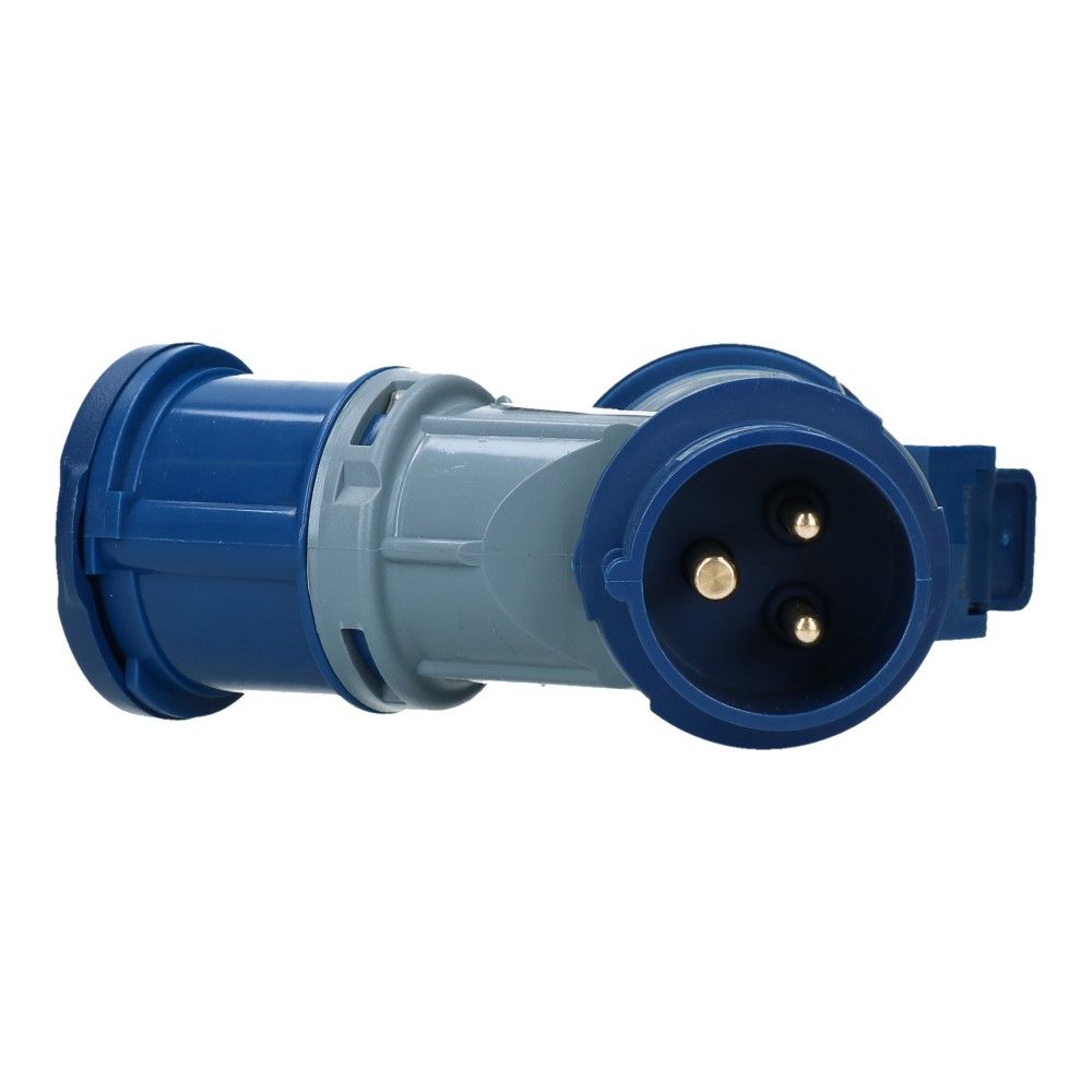 2 weg splitter 1x CEE naar 2xCEE 1p+n+e 16A 2 weg splitter 1x CEE naar 2xCEE 1p+n+e 16A