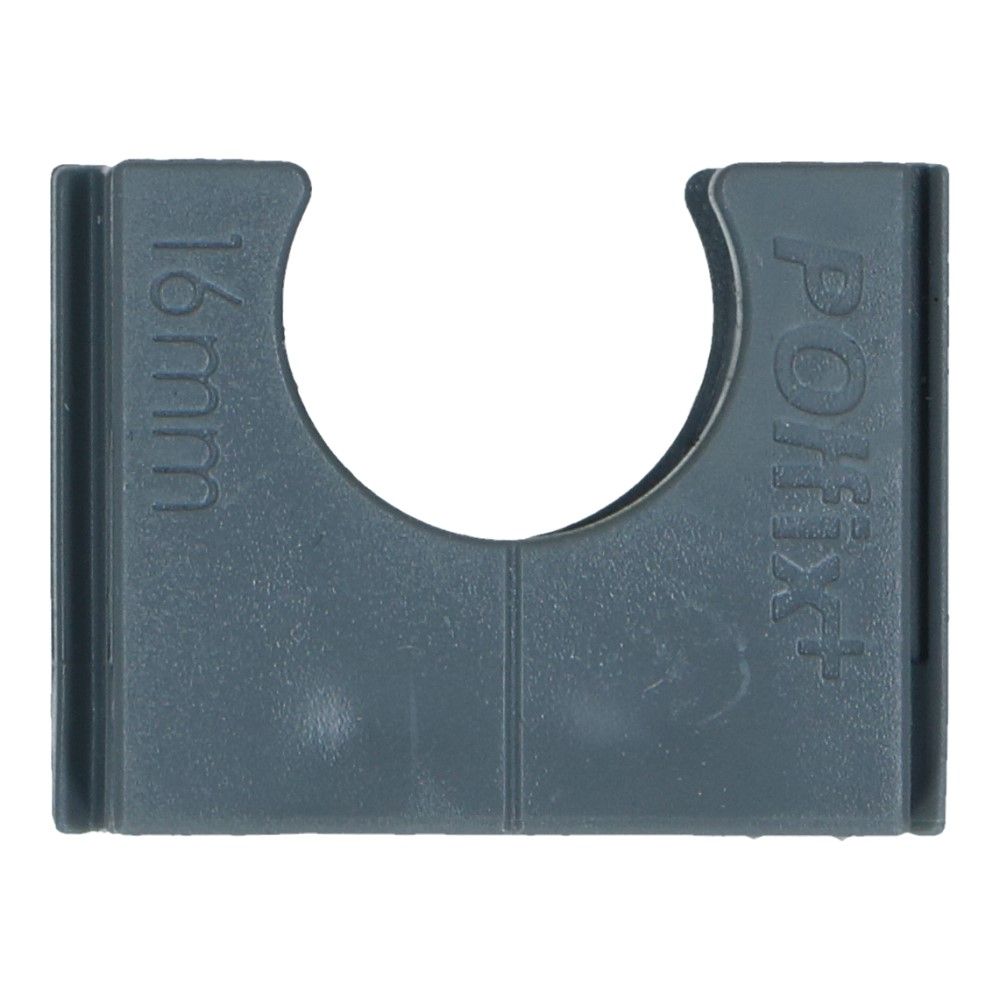 Klemblok grijs 16mm Polfix+ RAL7037 - 150 stuks Klemblok grijs 16mm Polfix+ RAL7037 - 150 stuks