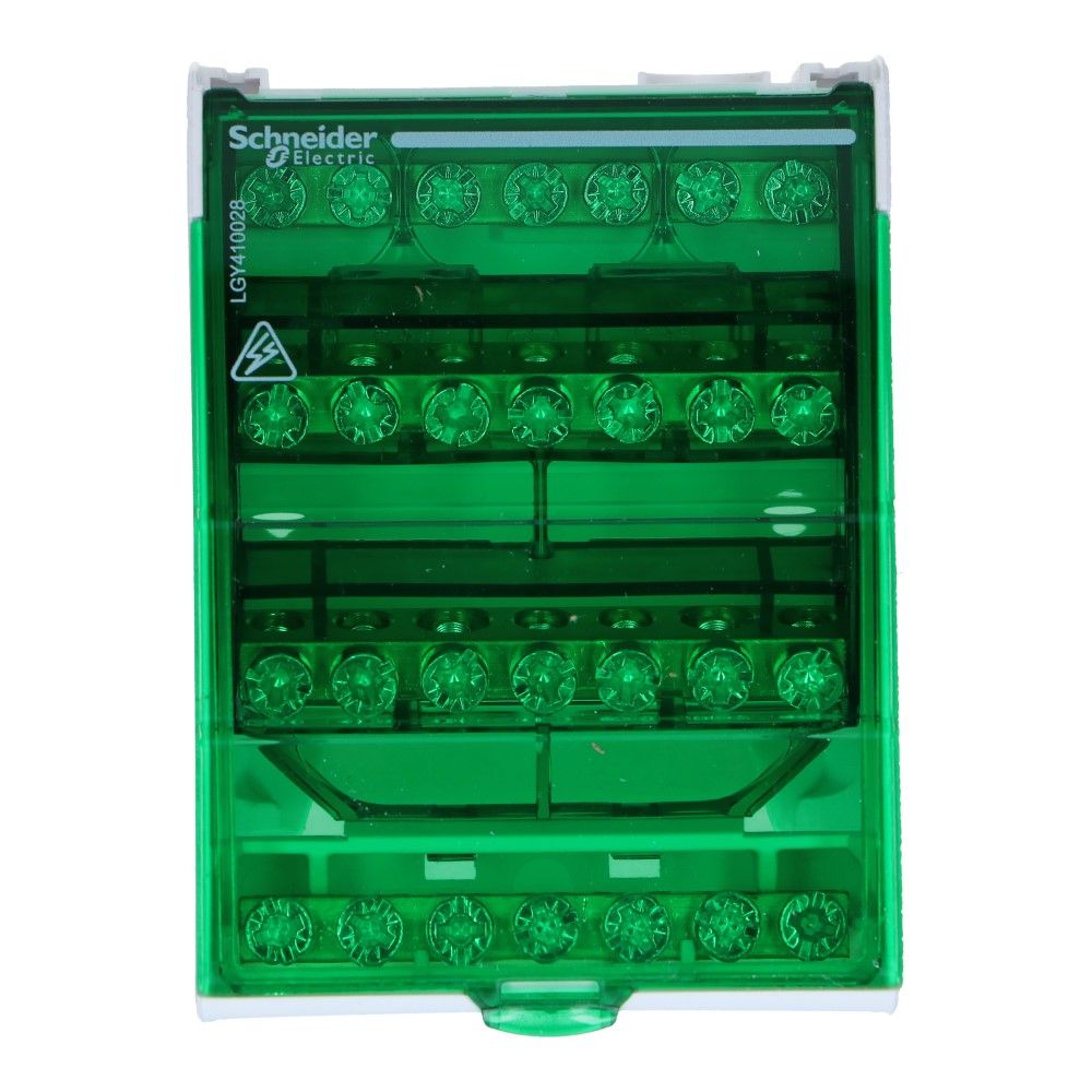 Verdeelblok DS 100A 4 rijen 7 aansluitingen 500VAC Verdeelblok DS 100A 4 rijen 7 aansluitingen 500VAC