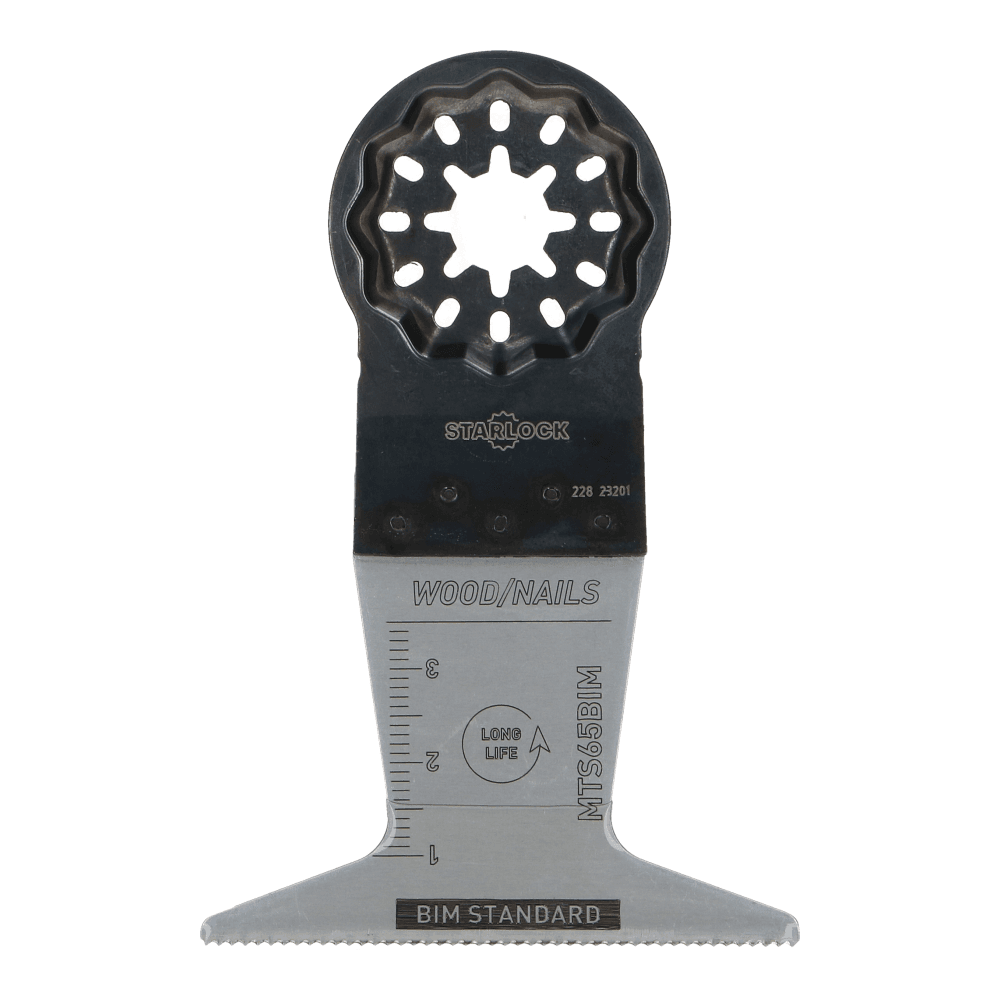 Starlock multitool zaagblad BIM 65x50 MTS65bi hout + spijkers Starlock multitool zaagblad BIM 65x50 MTS65bi hout + spijkers