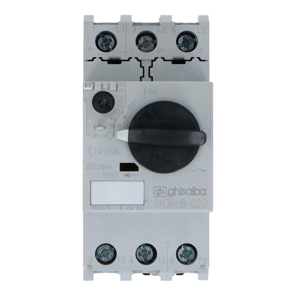 14-20A Motorbeveiligingsschakelaar 415VAC 50kA 14-20A Motorbeveiligingsschakelaar 415VAC 50kA