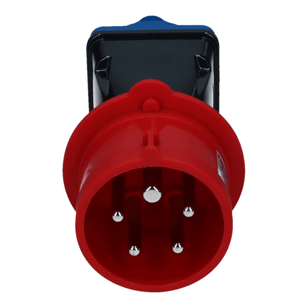 CEE adapter male 5 polig 6H 16A Schuko female IP54 CEE adapter male 5 polig 6H 16A Schuko female IP54