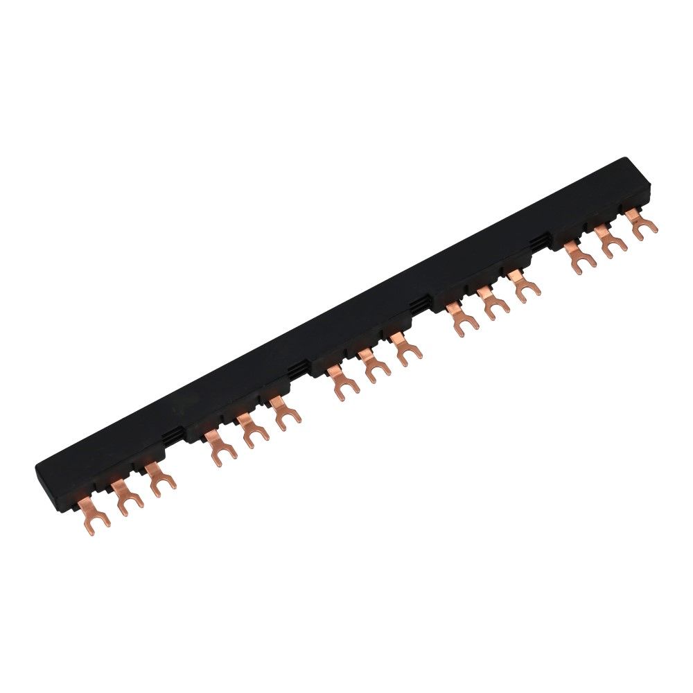 Kamrail vork 3 fase 15 poles offset 9mm tbv motorbeveiliging