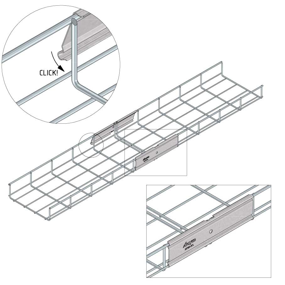 Draadgoot 100x60mm Ultra Galva (UG) 3 - meter Draadgoot 100x60mm Ultra Galva (UG) 3 - meter