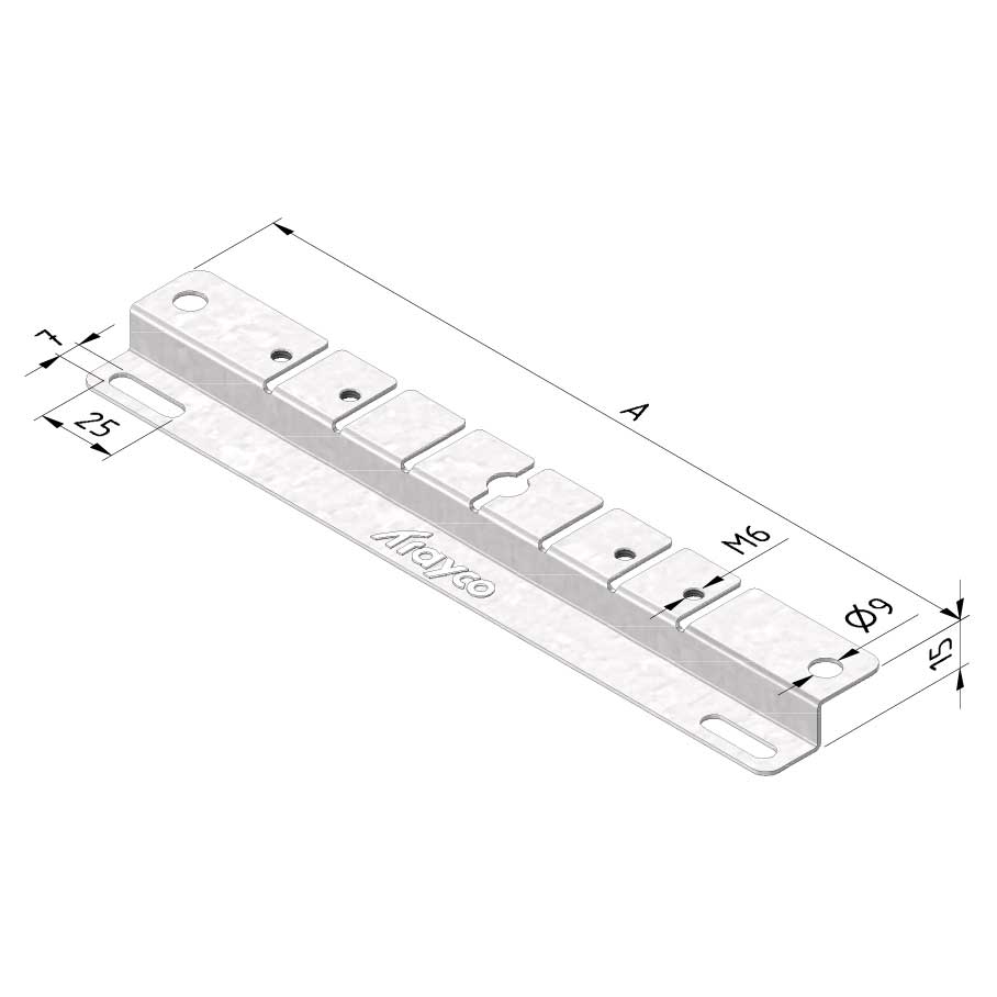Draadgoot ophangbeugel vloer en wand voor 100mm breed Ultra Galva (UG) Draadgoot ophangbeugel vloer en wand voor 100mm breed Ultra Galva (UG)
