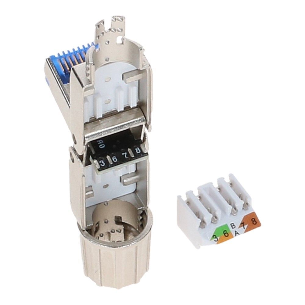 RJ45 Cat 6a netwerkplug shielded easy RJ45 Cat 6a netwerkplug shielded easy