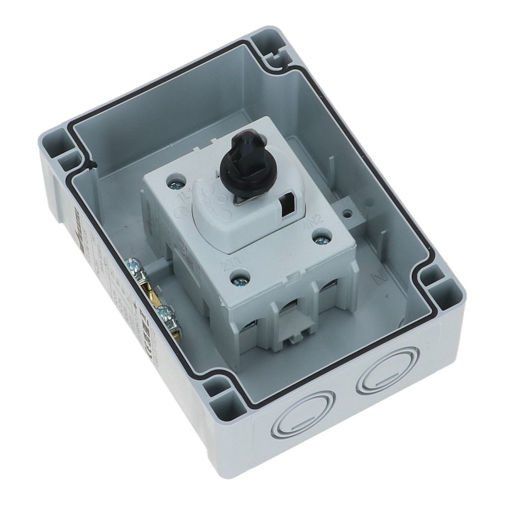 Werkschakelaar IP65 2 polig 25A 96x130x106mm zwart hendel ABS AC22-16A Werkschakelaar IP65 2 polig 25A 96x130x106mm zwart hendel ABS AC22-16A