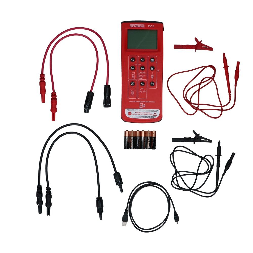 PV installatietester set PV 2 en karakteristiek curve meettoestel PV installatietester set PV 2 en karakteristiek curve meettoestel