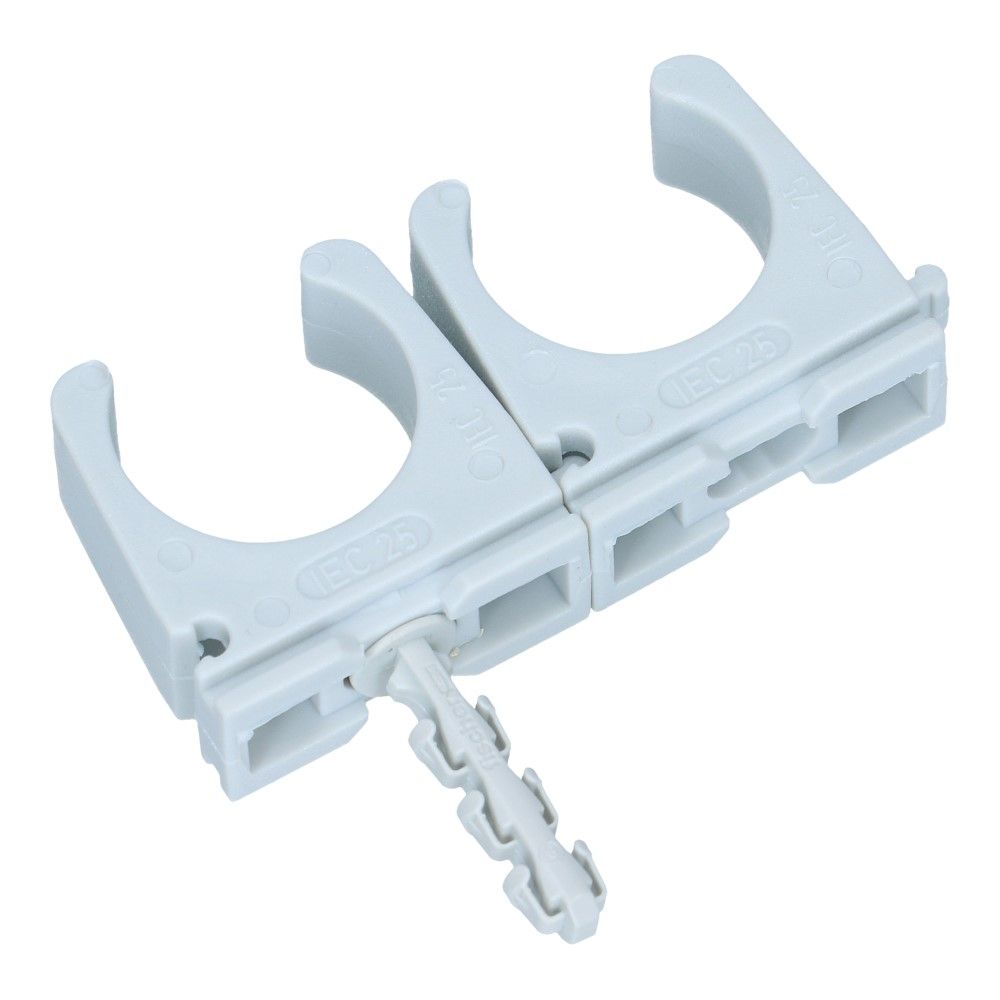 Klembeugel met plug SF Plus RC 24-25mm lichtgrijs - 50 stuks Klembeugel met plug SF Plus RC 24-25mm lichtgrijs - 50 stuks