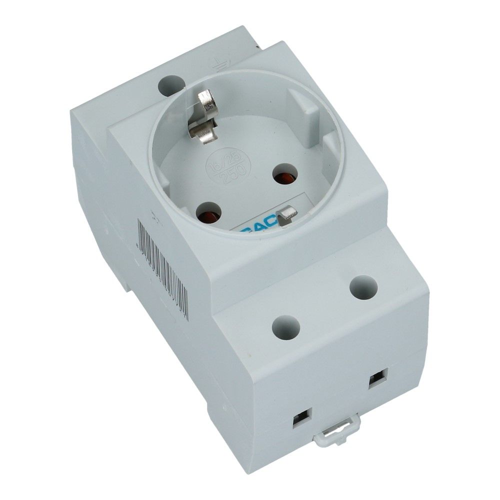 Stopcontact DinRail 2 polig +PE